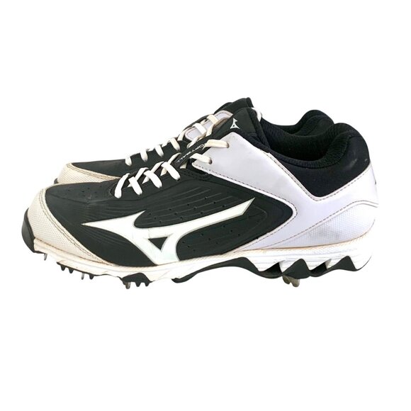 Mizuno Womens 9-Spike Advanced Finch Elite 3 Softball Shoes Black/White Size 9 - Picture 2 of 8